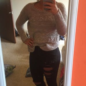 Grey American Eagle sweater